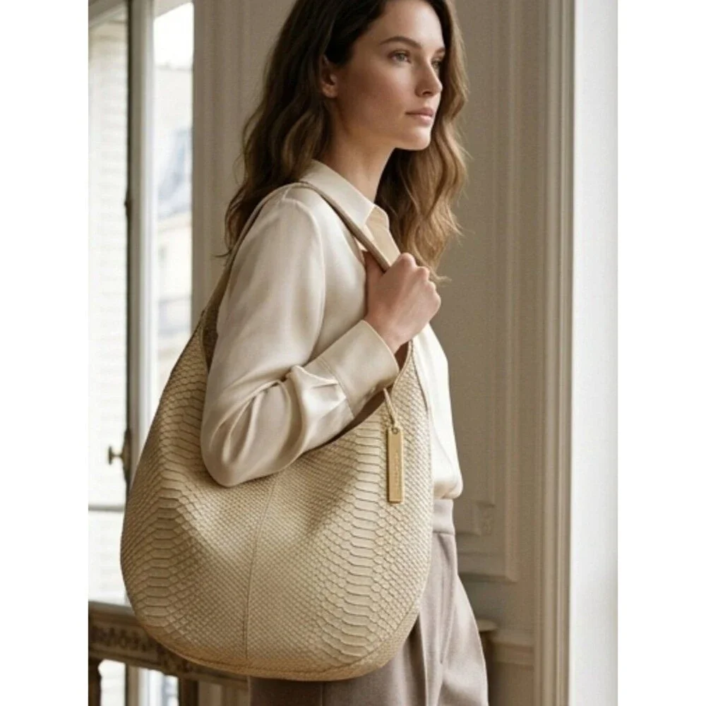 Devi Kroell for Target Metallic Gold Faux Snakeskin Hobo Women's Bag Purse